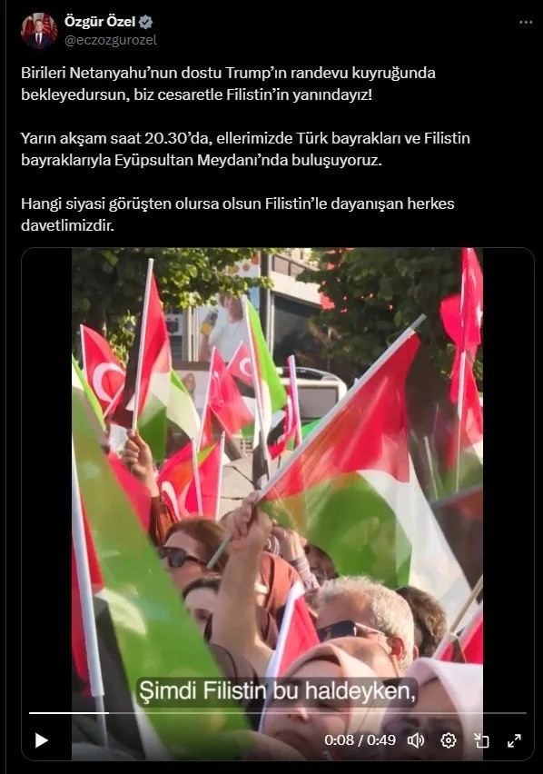 Özgür Özel'in iki yüzü! 'Hamas terör örgütüdür' demişti...